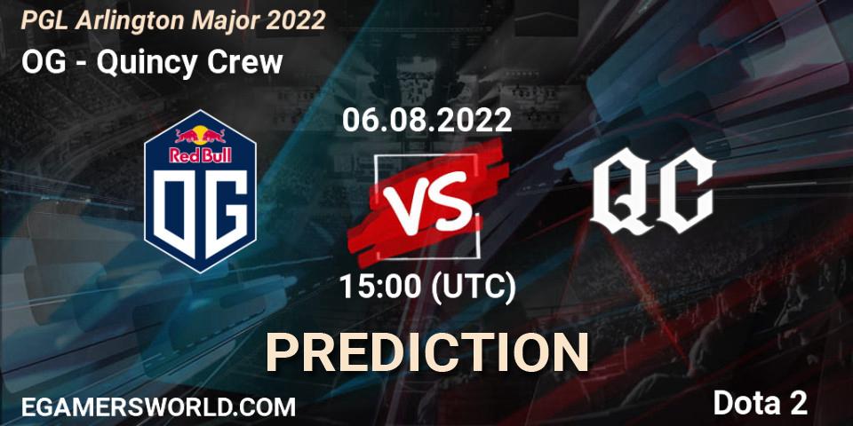 OG contre Soniqs : prédiction de match. 06.08.2022 at 15:01. Dota 2, PGL Arlington Major 2022 - Group Stage