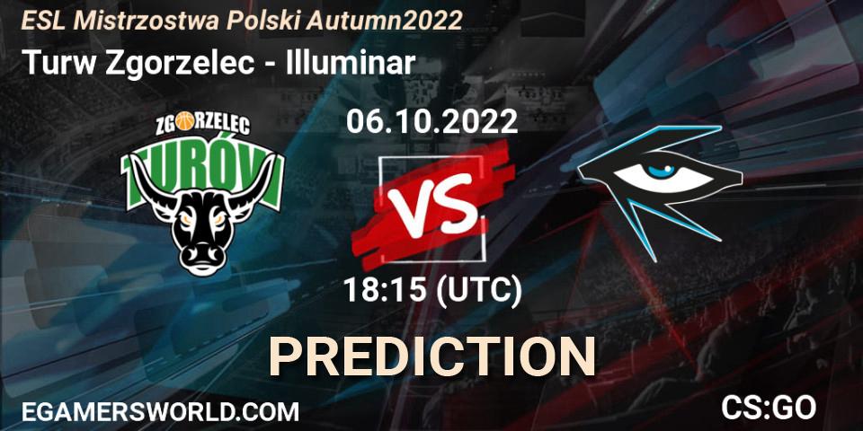 Turów Zgorzelec contre PALOMA : prédiction de match. 06.10.2022 at 18:15. Counter-Strike (CS2), ESL Mistrzostwa Polski Autumn 2022