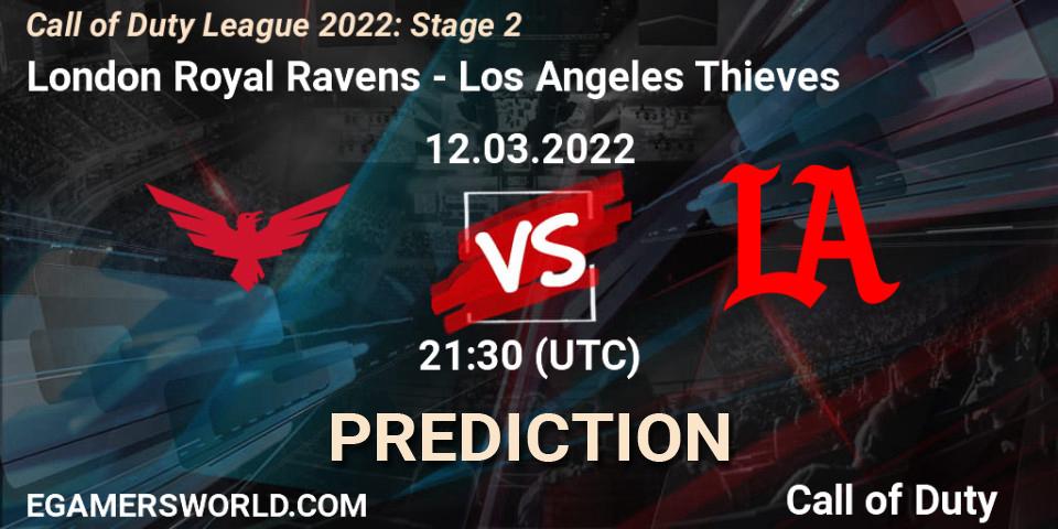 London Royal Ravens contre Los Angeles Thieves : prédiction de match. 12.03.2022 at 21:30. Call of Duty, Call of Duty League 2022: Stage 2