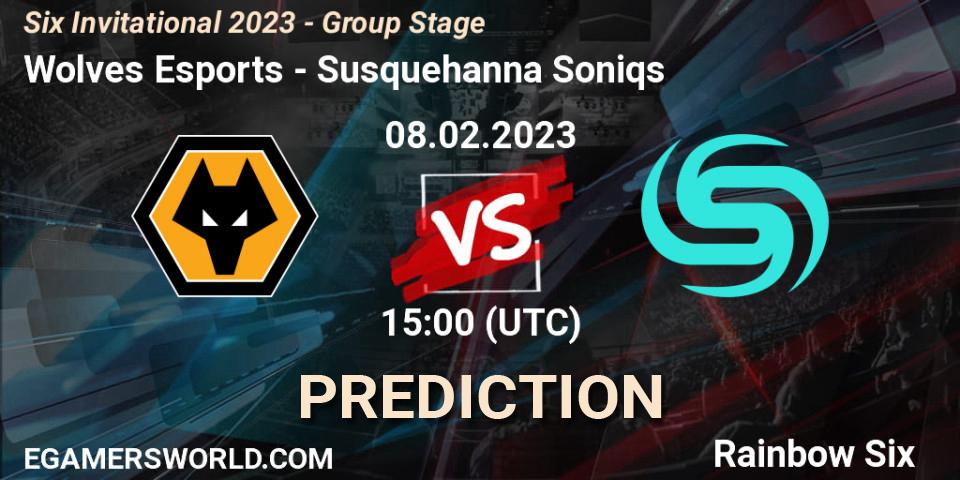 Wolves Esports contre Susquehanna Soniqs : prédiction de match. 08.02.23. Rainbow Six, Six Invitational 2023 - Group Stage