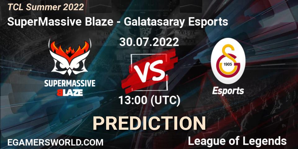SuperMassive Blaze contre Galatasaray Esports : prédiction de match. 30.07.22. LoL, TCL Summer 2022