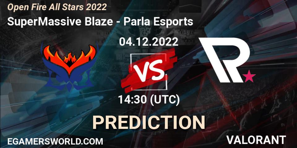 SuperMassive Blaze contre Parla Esports : prédiction de match. 04.12.22. VALORANT, Open Fire All Stars 2022
