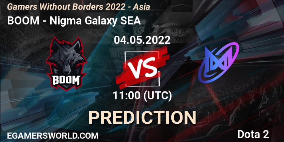 BOOM contre Nigma Galaxy SEA : prédiction de match. 04.05.2022 at 11:01. Dota 2, Gamers Without Borders 2022 - Asia