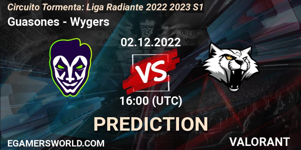 Guasones contre Wygers : prédiction de match. 02.12.22. VALORANT, Circuito Tormenta: Liga Radiante 2022 2023 S1