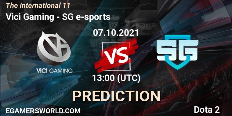 Vici Gaming contre SG e-sports : prédiction de match. 07.10.2021 at 15:21. Dota 2, The Internationa 2021