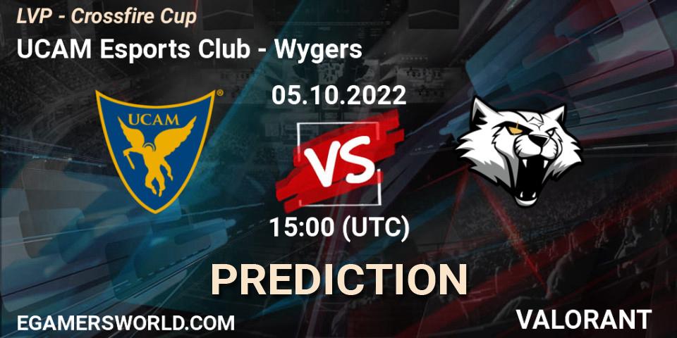UCAM Esports Club contre Wygers : prédiction de match. 05.10.2022 at 15:00. VALORANT, LVP - Crossfire Cup