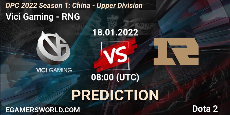 Vici Gaming contre RNG : prédiction de match. 18.01.22. Dota 2, DPC 2022 Season 1: China - Upper Division