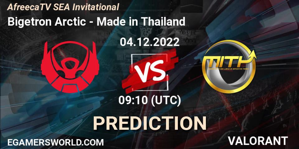 Bigetron Arctic contre Made in Thailand : prédiction de match. 04.12.2022 at 09:10. VALORANT, AfreecaTV SEA Invitational