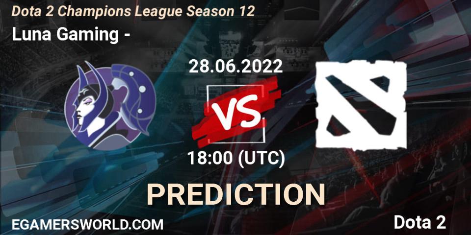 Luna Gaming contre ФЕРЗИ : prédiction de match. 28.06.2022 at 18:02. Dota 2, Dota 2 Champions League Season 12