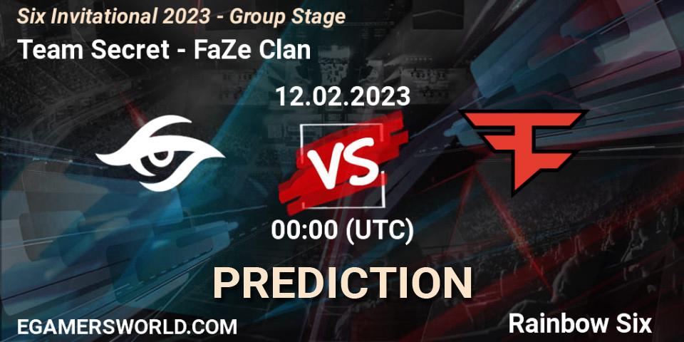 Team Secret contre FaZe Clan : prédiction de match. 12.02.23. Rainbow Six, Six Invitational 2023 - Group Stage