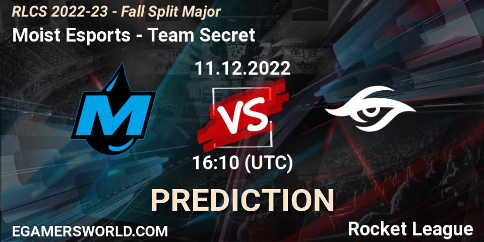 Moist Esports contre Team Secret : prédiction de match. 11.12.2022 at 16:20. Rocket League, RLCS 2022-23 - Fall Split Major