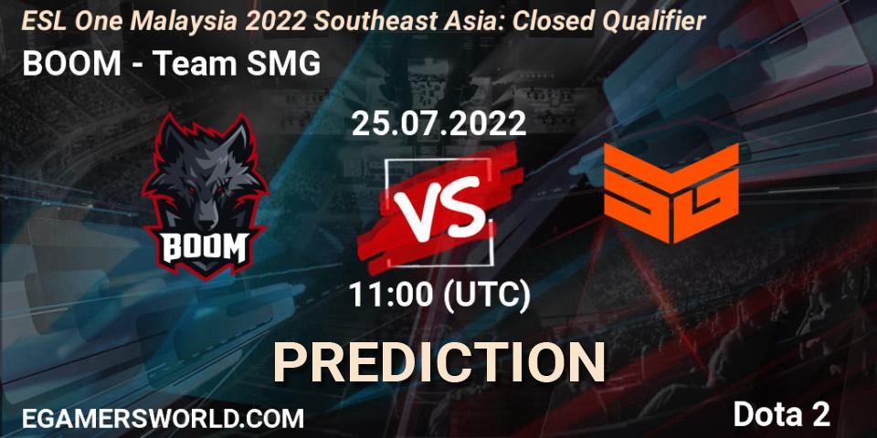 BOOM contre Team SMG : prédiction de match. 25.07.22. Dota 2, ESL One Malaysia 2022 Southeast Asia: Closed Qualifier