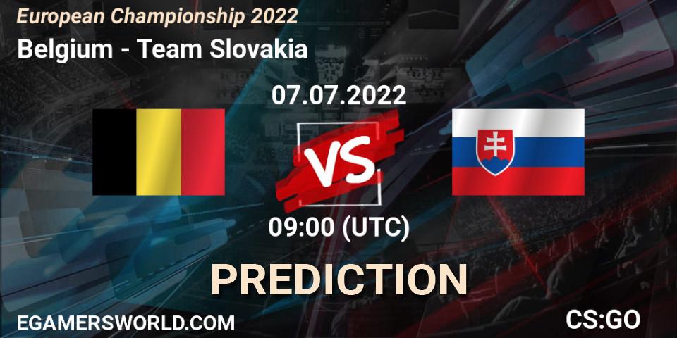 Belgium contre Team Slovakia : prédiction de match. 07.07.22. CS2 (CS:GO), European Championship 2022