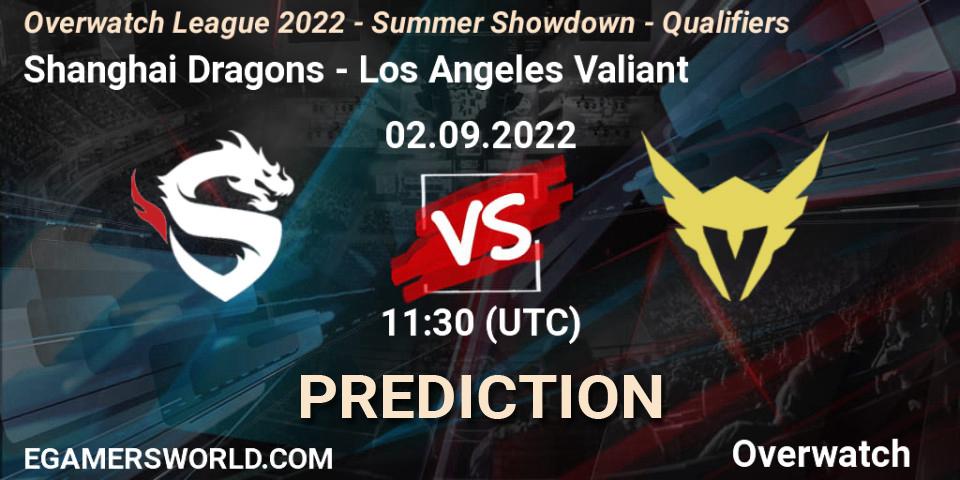 Shanghai Dragons contre Los Angeles Valiant : prédiction de match. 02.09.2022 at 11:30. Overwatch, Overwatch League 2022 - Summer Showdown - Qualifiers