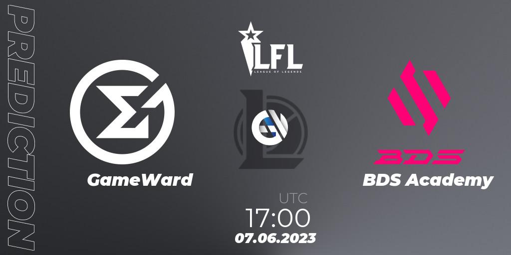 GameWard contre BDS Academy : prédiction de match. 07.06.23. LoL, LFL Summer 2023 - Group Stage
