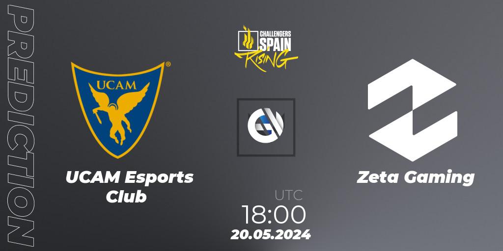 UCAM Esports Club contre Zeta Gaming : prédiction de match. 20.05.2024 at 19:00. VALORANT, VALORANT Challengers 2024 Spain: Rising Split 2