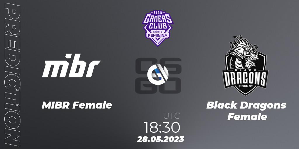 MIBR Female contre Black Dragons Female : prédiction de match. 28.05.23. CS2 (CS:GO), Gamers Club Liga Série Feminina: 2nd Edition 2023