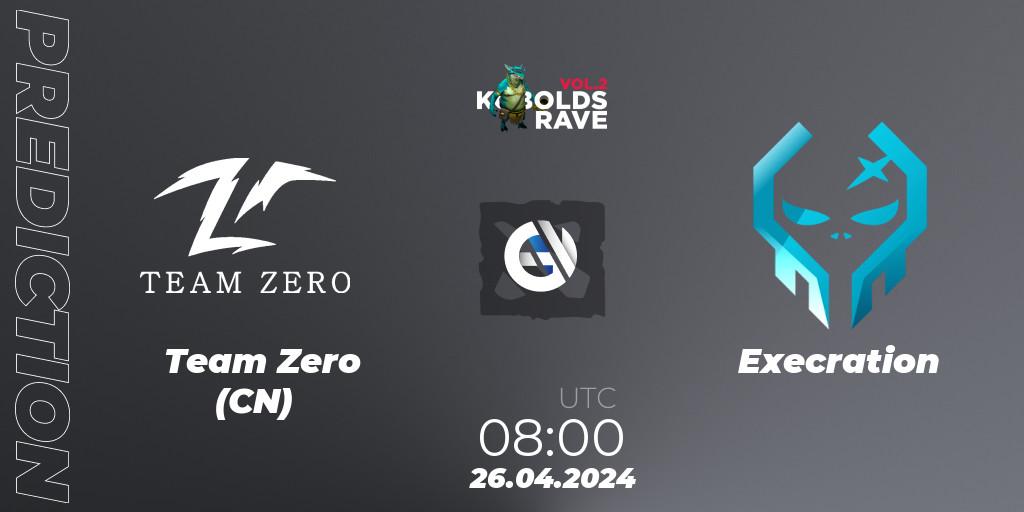 Team Zero (CN) contre Execration : prédiction de match. 26.04.24. Dota 2, Cringe Station Kobolds Rave 2