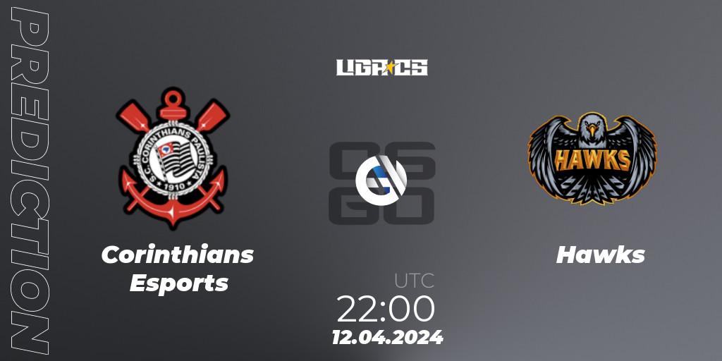 Corinthians Esports contre Hawks : prédiction de match. 12.04.24. CS2 (CS:GO), LIGA CS: Summer 2024