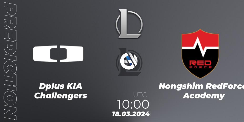 Dplus KIA Challengers contre Nongshim RedForce Academy : prédiction de match. 18.03.24. LoL, LCK Challengers League 2024 Spring - Group Stage