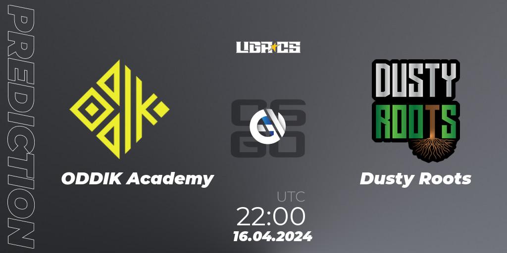 ODDIK Academy contre Dusty Roots : prédiction de match. 16.04.2024 at 22:00. Counter-Strike (CS2), LIGA CS: Summer 2024