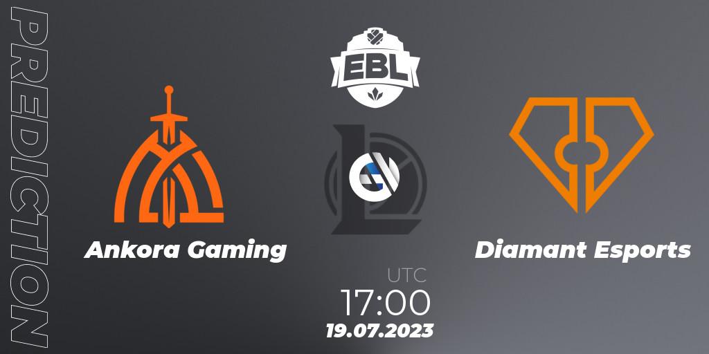 Ankora Gaming contre Diamant Esports : prédiction de match. 19.07.2023 at 17:00. LoL, Esports Balkan League Season 13