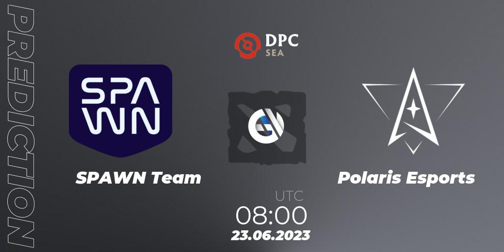 SPAWN Team contre Polaris Esports : prédiction de match. 23.06.23. Dota 2, DPC 2023 Tour 3: SEA Division II (Lower)