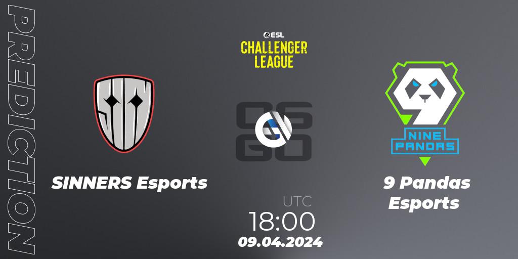 SINNERS Esports contre 9 Pandas Esports : prédiction de match. 09.04.2024 at 18:00. Counter-Strike (CS2), ESL Challenger League Season 47: Europe