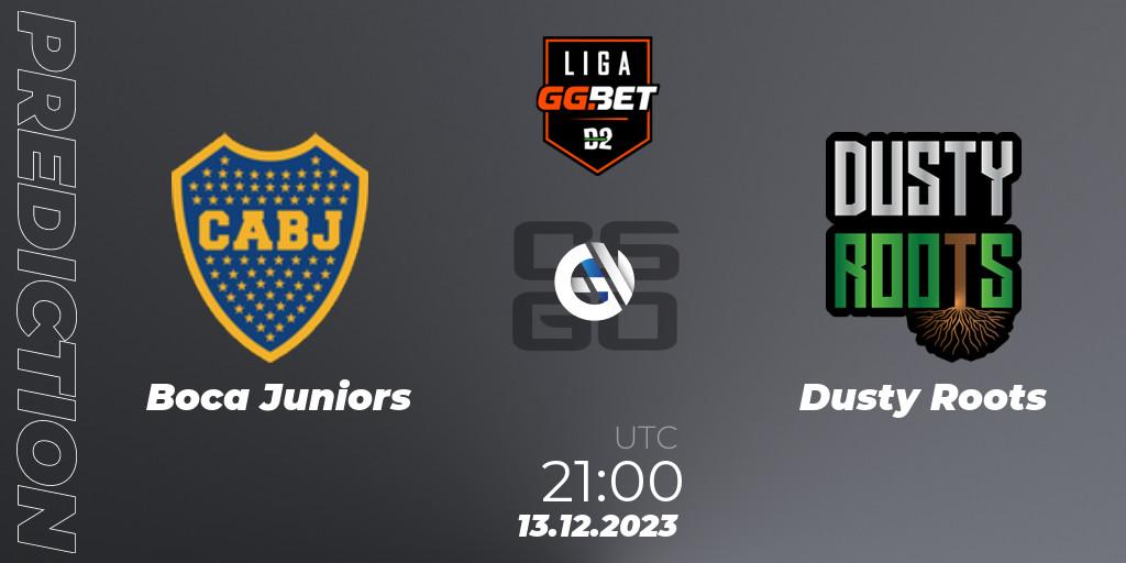Boca Juniors contre Dusty Roots : prédiction de match. 13.12.2023 at 21:00. Counter-Strike (CS2), Dust2 Brasil Liga Season 2