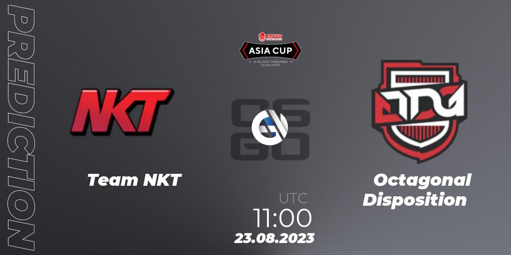 Team NKT contre Octagonal Disposition : prédiction de match. 23.08.23. CS2 (CS:GO), 5E Arena Asia Cup Fall 2023: Closed Qualifier