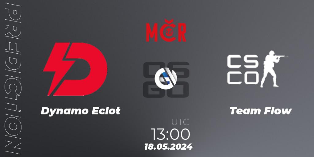 Dynamo Eclot contre Team Flow : prédiction de match. 18.05.2024 at 13:00. Counter-Strike (CS2), Tipsport Cup Spring 2024: Online Stage