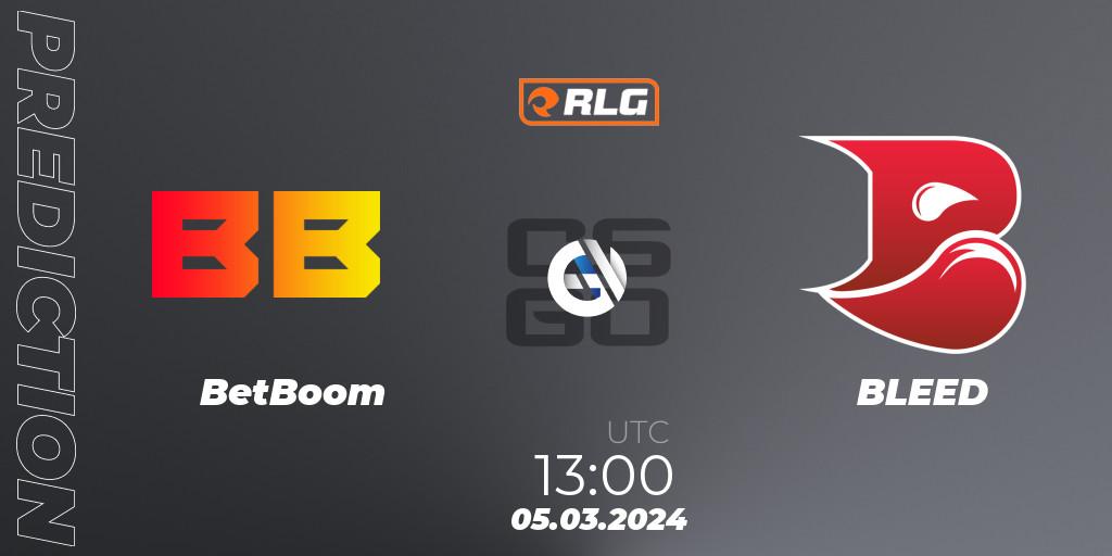 BetBoom contre BLEED : prédiction de match. 05.03.24. CS2 (CS:GO), RES European Series #1