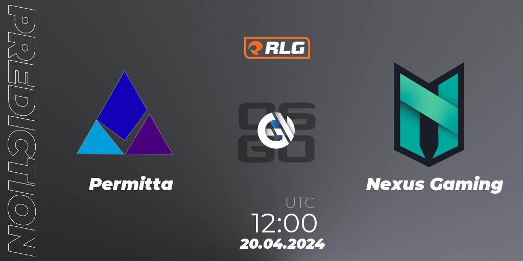 Permitta contre Nexus Gaming : prédiction de match. 20.04.24. CS2 (CS:GO), RES European Series #2