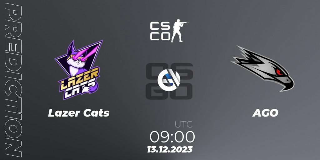 Lazer Cats contre AGO : prédiction de match. 13.12.23. CS2 (CS:GO), European Pro League Season 13: Division 2