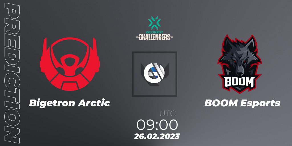 Bigetron Arctic contre BOOM Esports : prédiction de match. 26.02.2023 at 09:20. VALORANT, VALORANT Challengers 2023: Indonesia Split 1