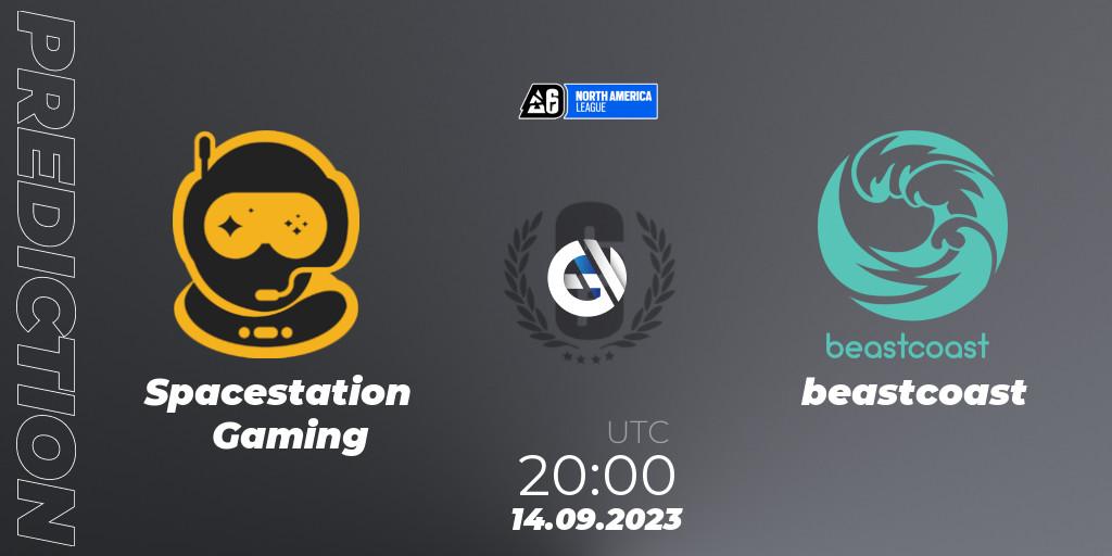 Spacestation Gaming contre beastcoast : prédiction de match. 14.09.2023 at 20:00. Rainbow Six, North America League 2023 - Stage 2