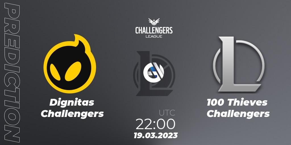 Dignitas Challengers contre 100 Thieves Challengers : prédiction de match. 19.03.23. LoL, NACL 2023 Spring - Playoffs