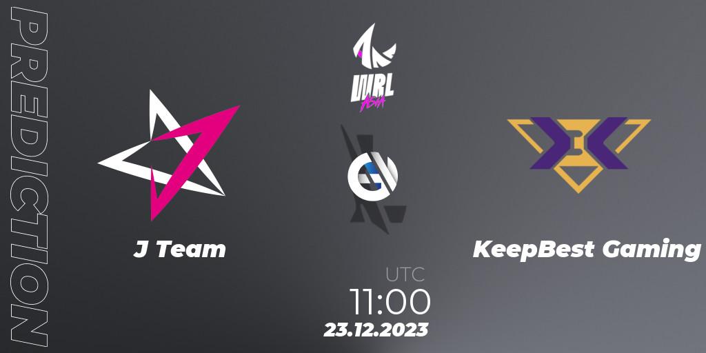 J Team contre KeepBest Gaming : prédiction de match. 23.12.2023 at 11:00. Wild Rift, WRL Asia 2023 - Season 2 - Regular Season