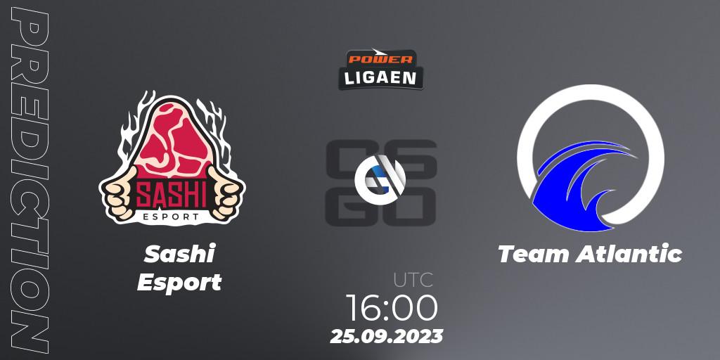  Sashi Esport contre Team Atlantic : prédiction de match. 25.09.2023 at 16:00. Counter-Strike (CS2), POWER Ligaen Season 24 Finals