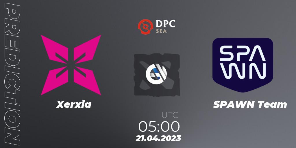 Xerxia contre SPAWN Team : prédiction de match. 21.04.23. Dota 2, DPC 2023 Tour 2: SEA Division II (Lower)