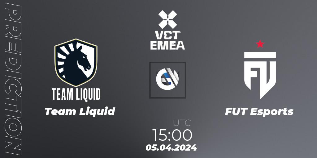Team Liquid contre FUT Esports : prédiction de match. 05.04.24. VALORANT, VALORANT Champions Tour 2024: EMEA League - Stage 1 - Group Stage