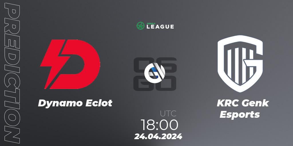 Dynamo Eclot contre KRC Genk Esports : prédiction de match. 24.04.24. CS2 (CS:GO), ESEA Season 49: Advanced Division - Europe