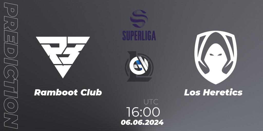 Ramboot Club contre Los Heretics : prédiction de match. 06.06.2024 at 16:00. LoL, LVP Superliga Summer 2024