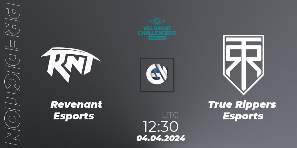 Revenant Esports contre True Rippers Esports : prédiction de match. 04.04.24. VALORANT, VALORANT Challengers 2024 South Asia: Split 1 - Cup 2