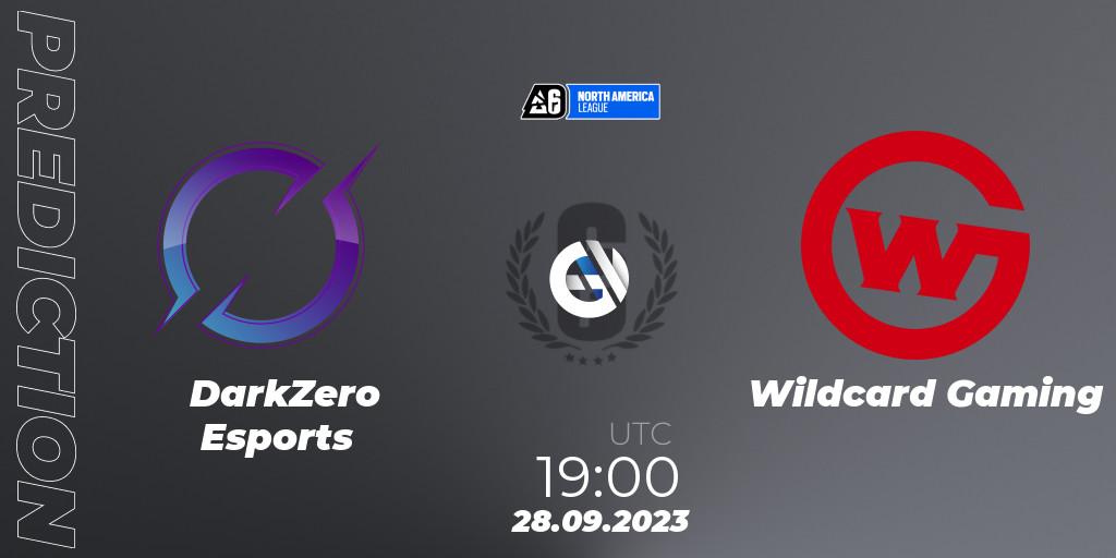 DarkZero Esports contre Wildcard Gaming : prédiction de match. 28.09.2023 at 19:00. Rainbow Six, North America League 2023 - Stage 2