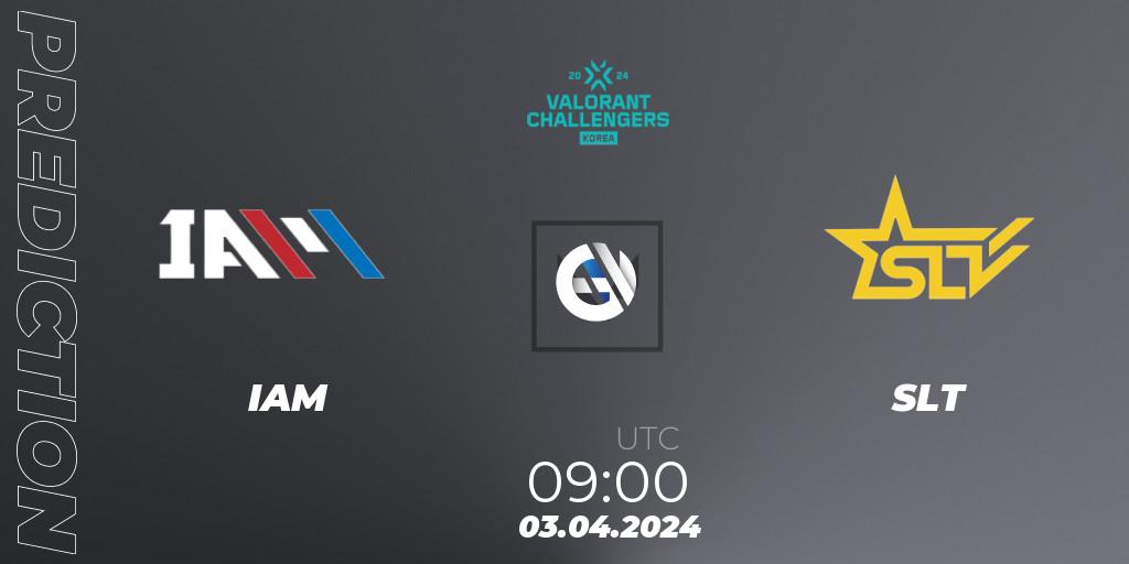 IAM contre SLT : prédiction de match. 03.04.2024 at 11:00. VALORANT, VALORANT Challengers Korea 2024: Split 1