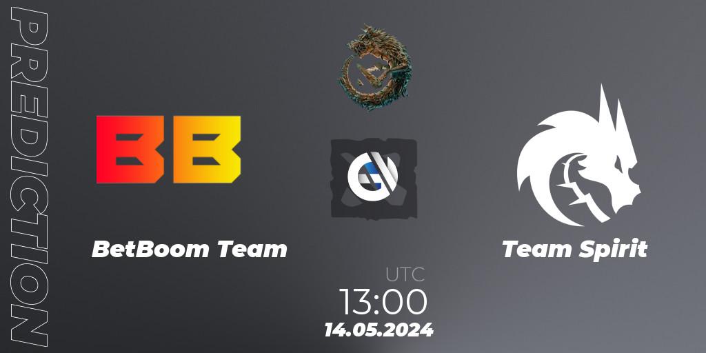 BetBoom Team contre Team Spirit : prédiction de match. 14.05.2024 at 13:00. Dota 2, PGL Wallachia Season 1 - Group Stage