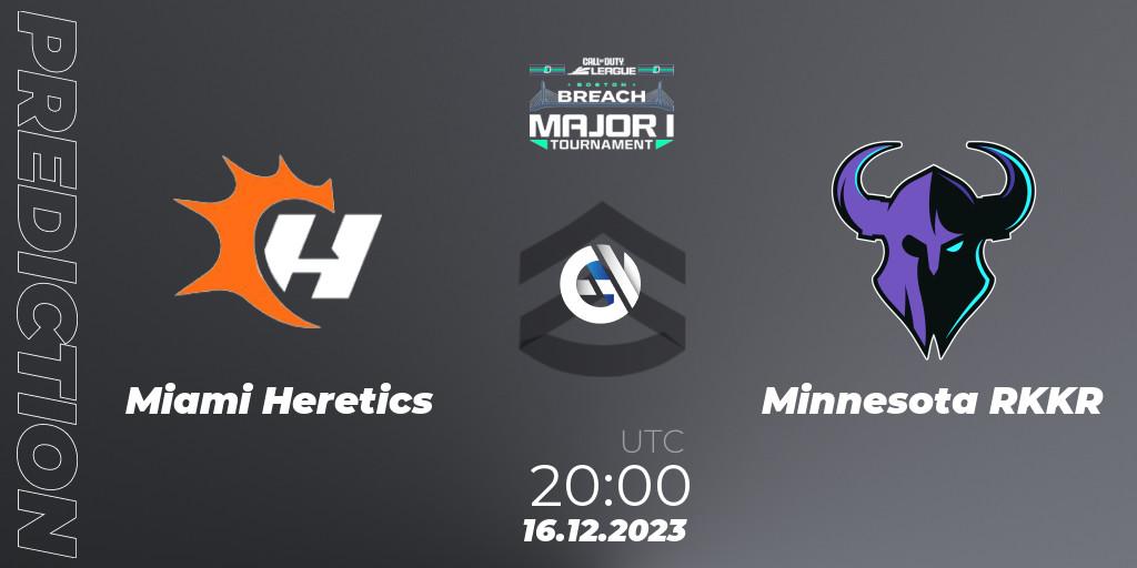 Miami Heretics contre Minnesota RØKKR : prédiction de match. 16.12.2023 at 20:00. Call of Duty, Call of Duty League 2024: Stage 1 Major Qualifiers