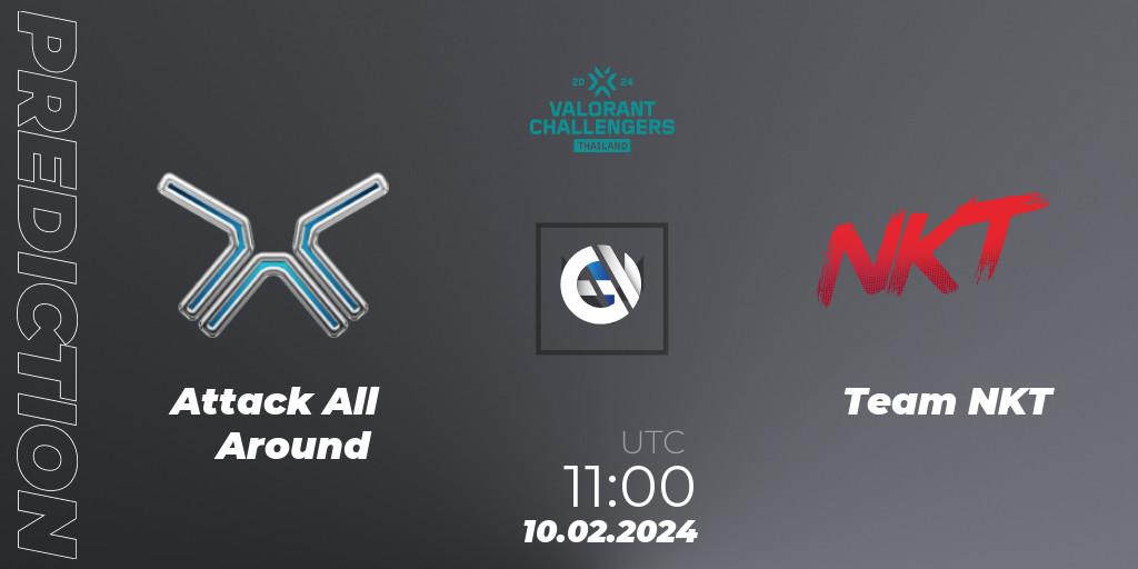 Attack All Around contre Team NKT : prédiction de match. 10.02.24. VALORANT, VALORANT Challengers Thailand 2024: Split 1