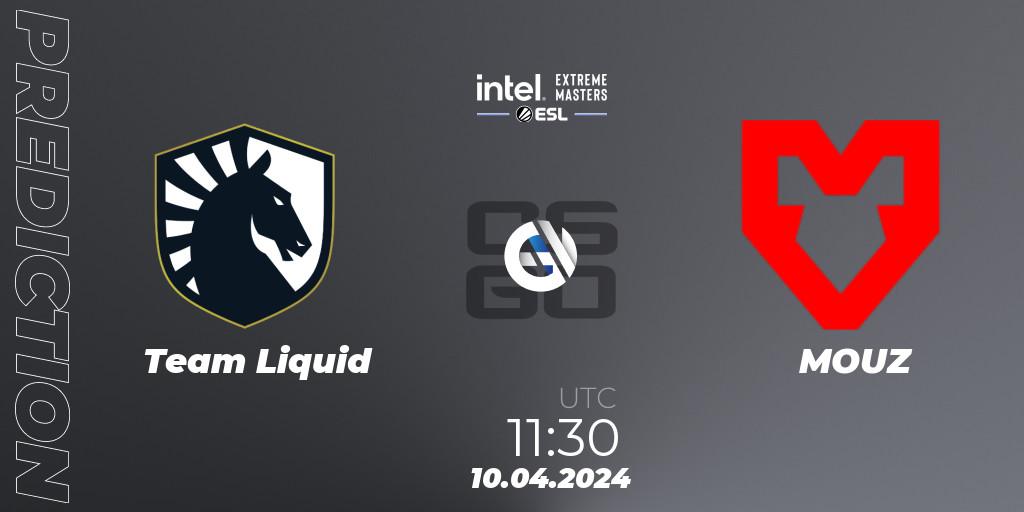 Team Liquid contre MOUZ : prédiction de match. 10.04.24. CS2 (CS:GO), IEM China 2024